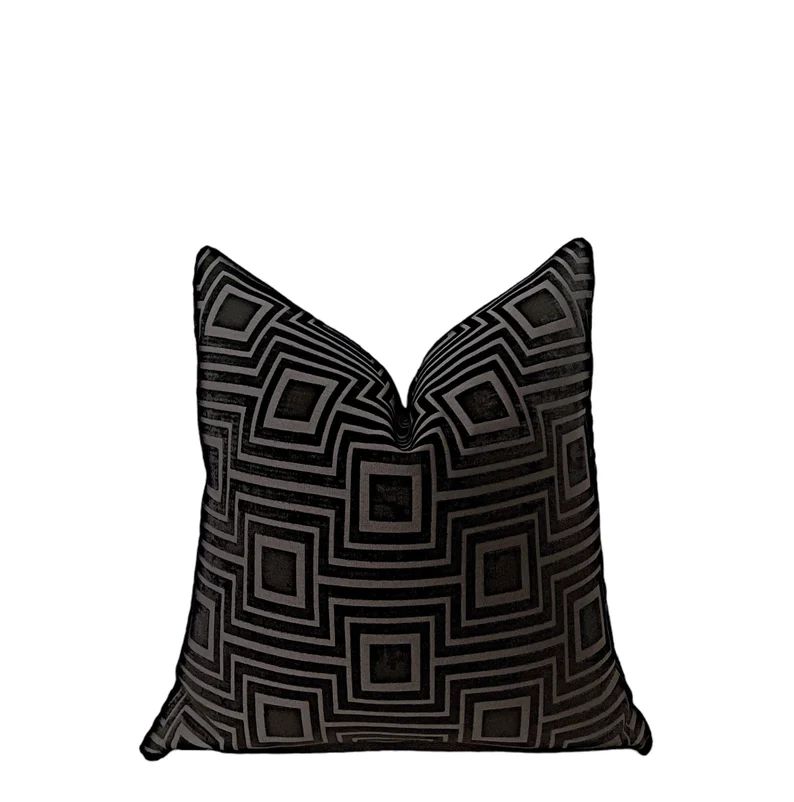 Black Pillow Cover Velvet Texture Throw Pillow for Sofa - Etsy Canada | Etsy (CAD)