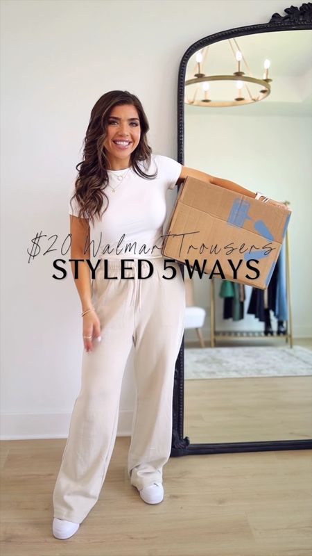 $20 WALMART TROUSERS ✨ styled 5 ways! Perfect for workwear to casual looks. Wearing both in a size small, fit tts. More pant options linked below! 

Trousers, Walmart trousers, Walmart pants, Walmart outfit, Madison Payne

#LTKfindsunder50 #LTKstyletip #LTKSeasonal