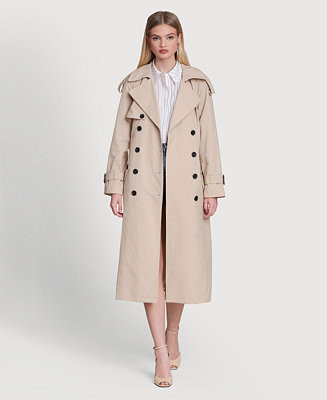 Avec Les Filles Women's Double Breasted Maxi Trench Coat - Macy's | Macy's