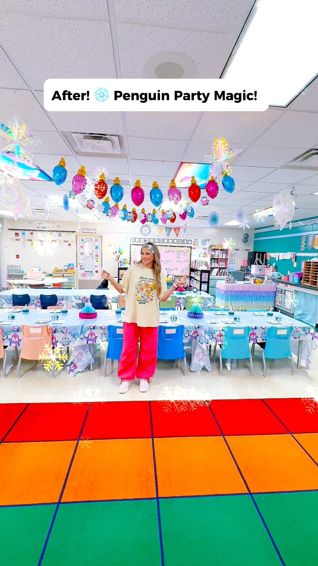 Winter Wonderland Class Party with Oriental Trading ❄️🐧🥳