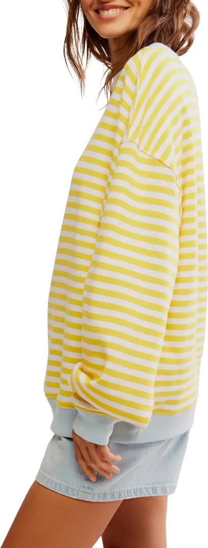 Oversize Stripe Sweatshirt | Nordstrom