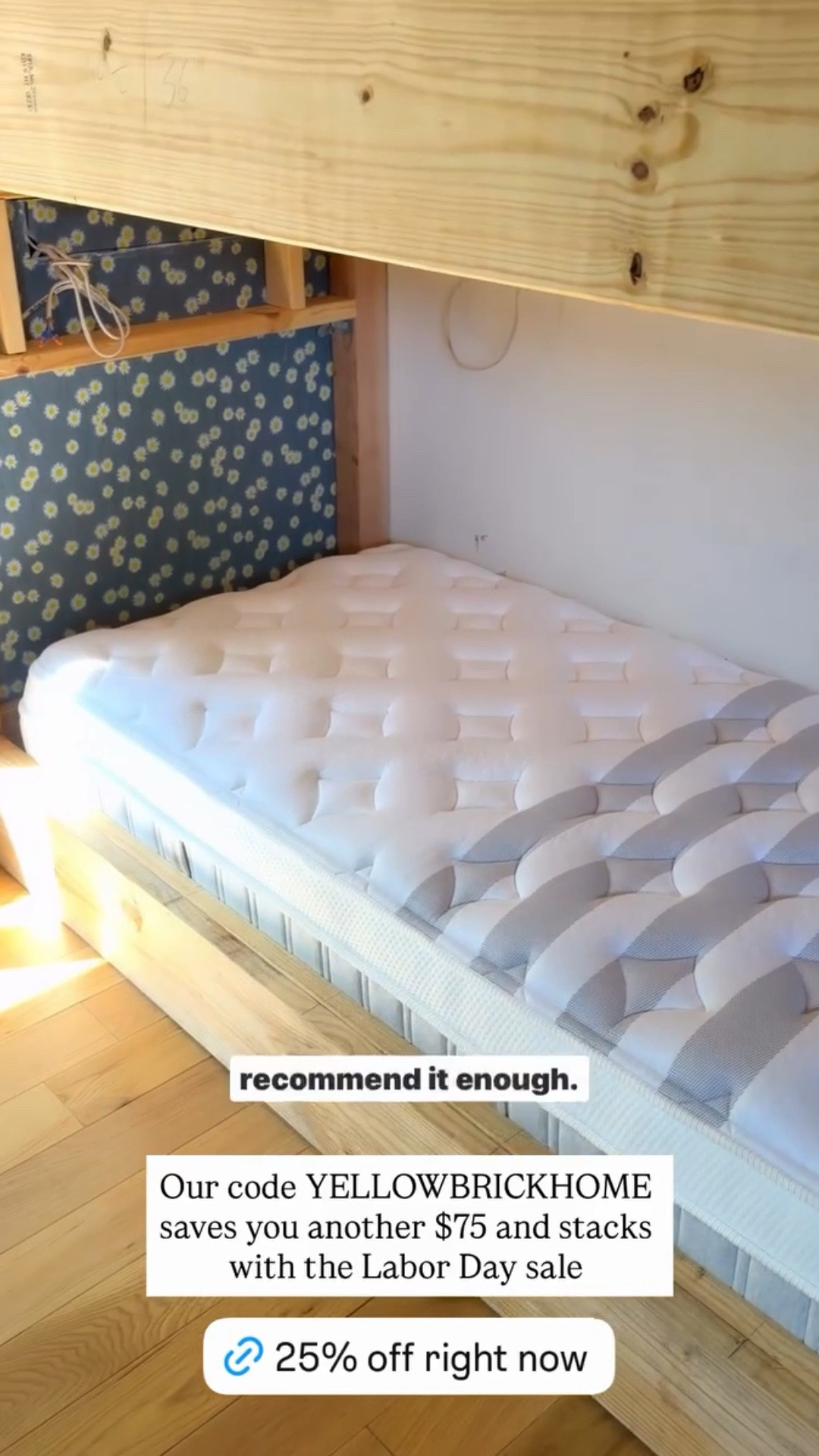 Our code YELLOWBRICKHOME saves you another $75 and stacks with the Labor Day sale from Leesa mattress!

#LTKHome