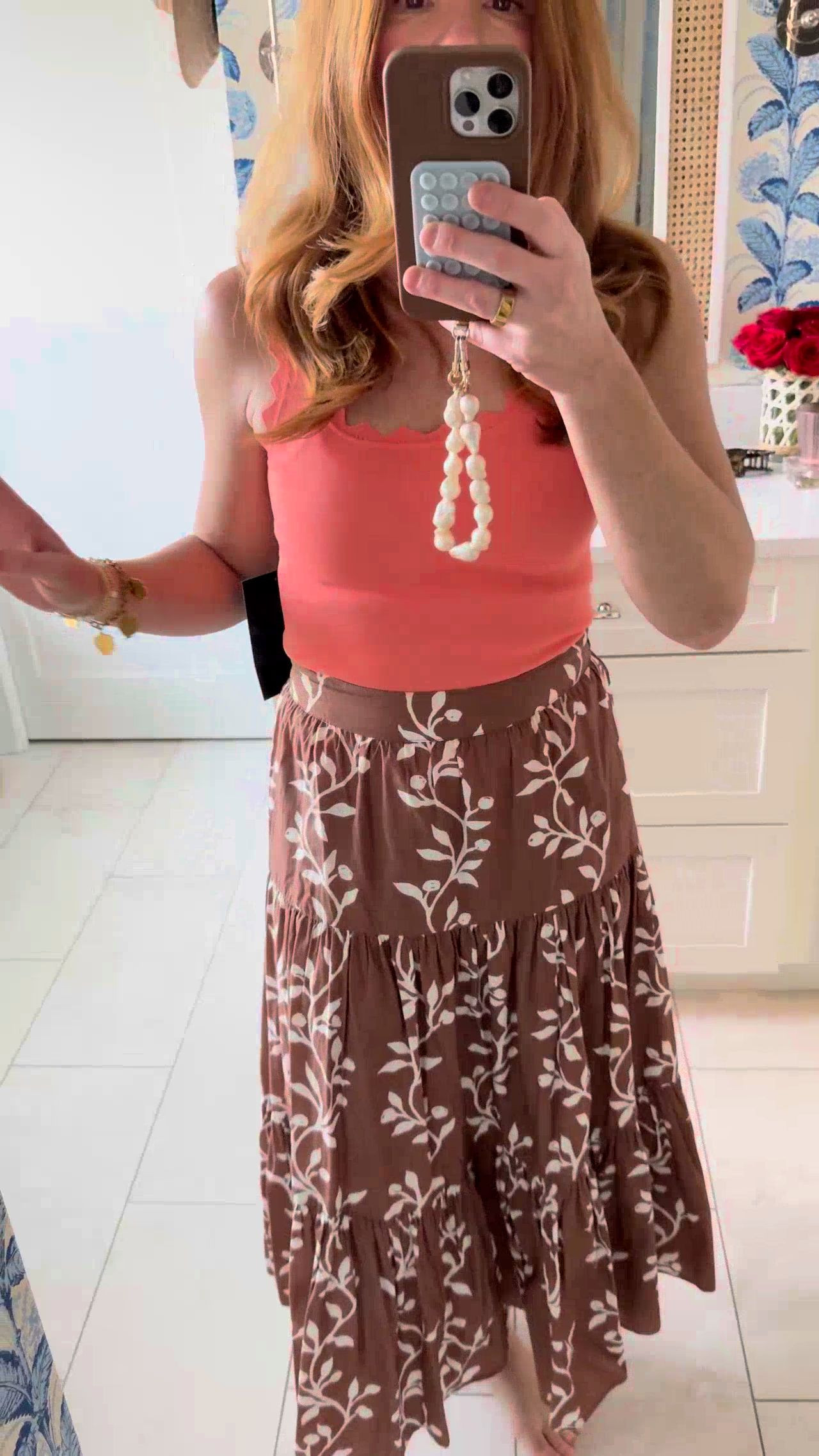 coral and brown for vacation! 

 #LTKOver40