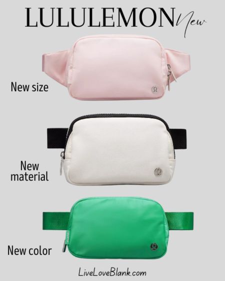 New lululemon belt bags
New sizes, new colors and new materials!
Mother’s Day gift ideas!



#LTKSeasonal #LTKItBag #LTKStyleTip