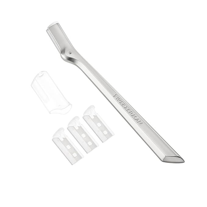 Tweezerman Eyebrow Razor with 3 Replacement Blades and Safety Cap | Amazon (US)