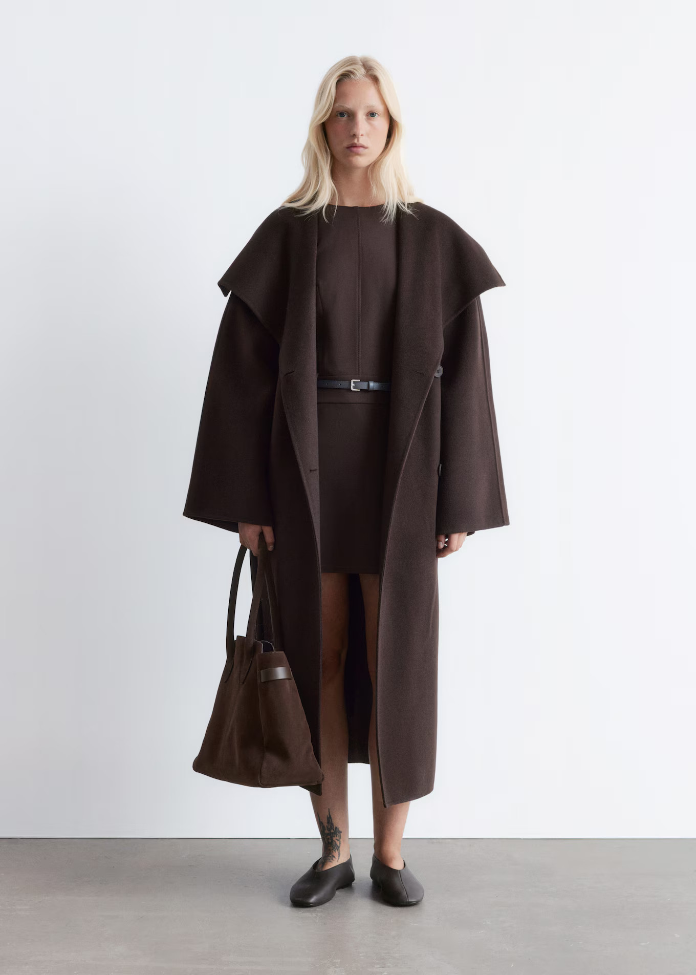 Shawl-Collar Wool Maxi Coat | & Other Stories UK