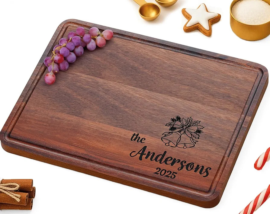 Personalized Cutting Board for Christmas 2025 Gifts, Custom Engraved Wood Cutting Board for House... | Amazon (US)