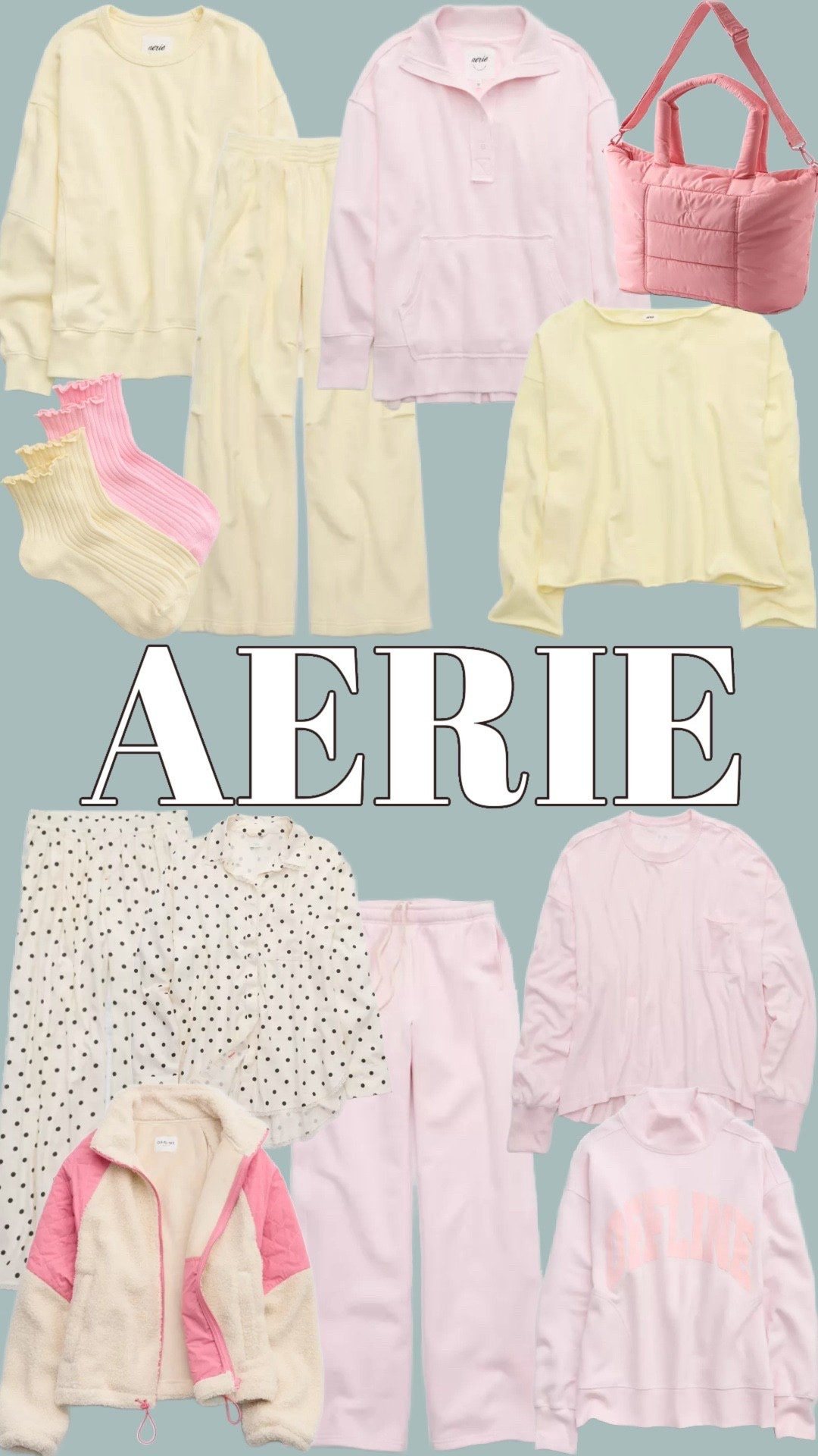 Aerie new arrivals are so good!

Butter yellow, baby pink, cozy sets, set, pjs, lounge set

#LTKootd #LTKFindsUnder100 #LTKdayinmylife