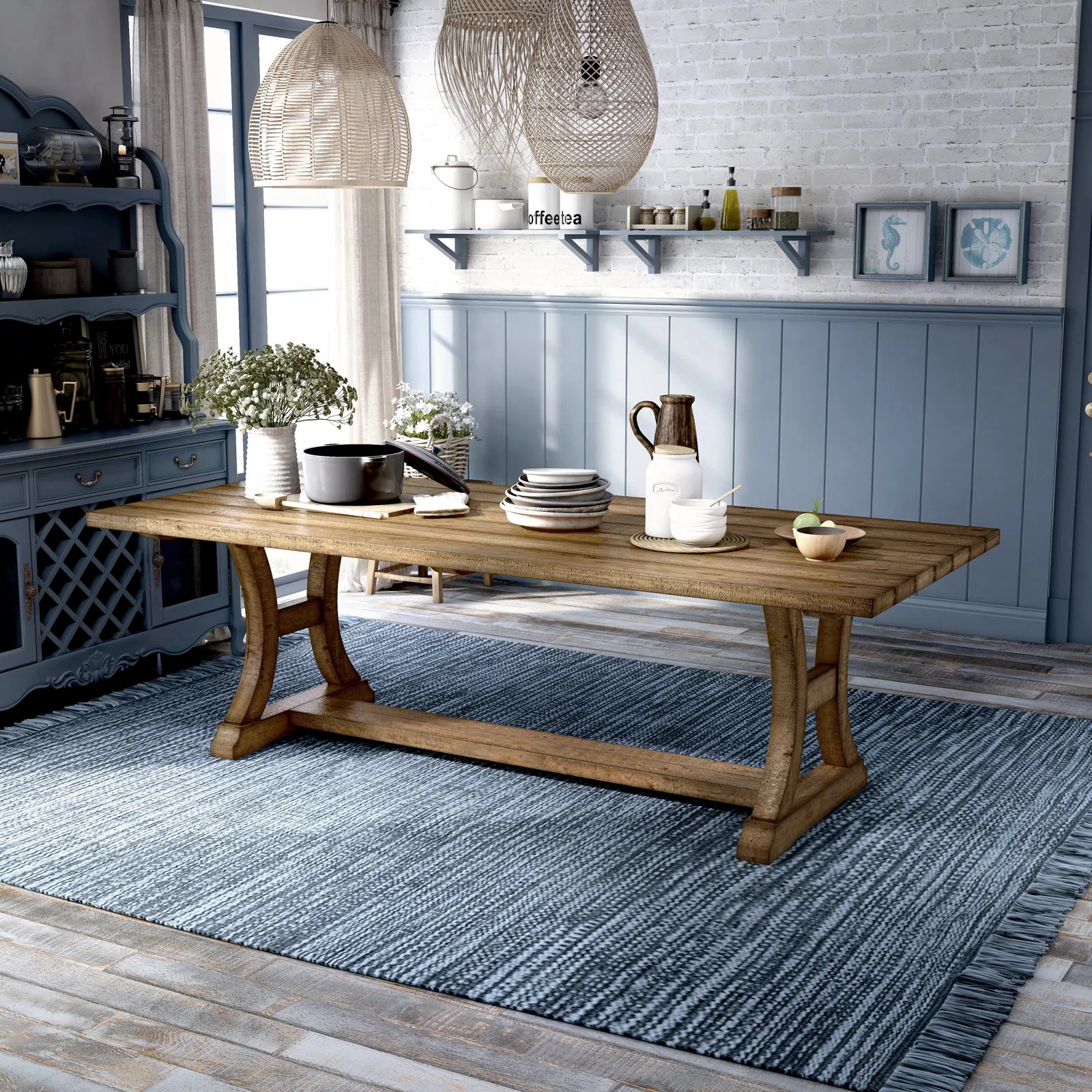Laurel Foundry Modern Farmhouse® Wilfred Dining Table & Reviews | Wayfair | Wayfair North America