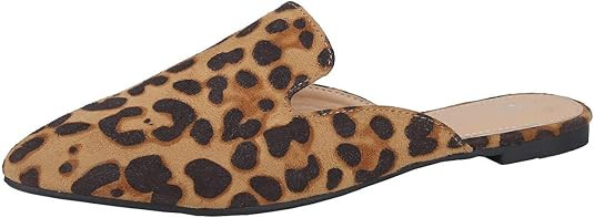 Womens Backless Slip On Loafer Flats Mules Low Heel Shoes | Amazon (US)