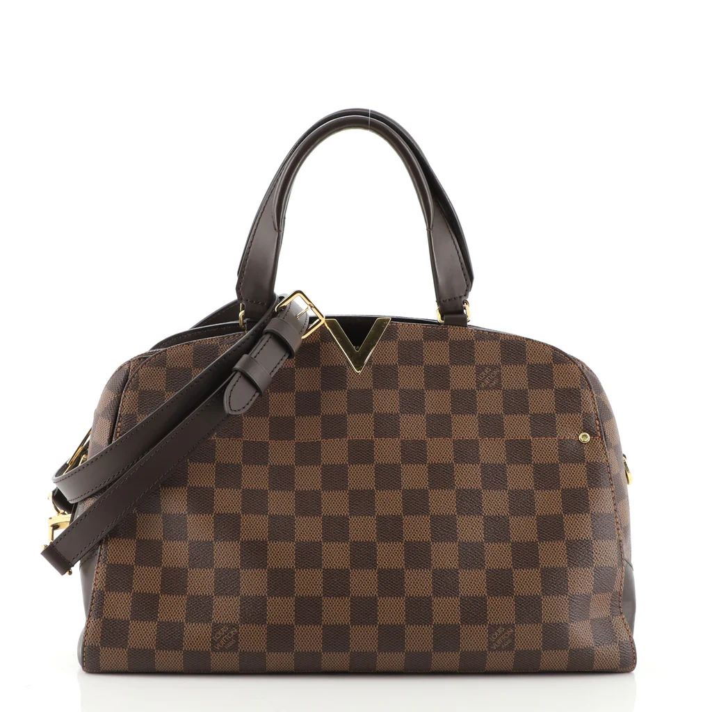 Louis Vuitton Kensington Bowling Bag Damier Brown 110328148 | Rebag
