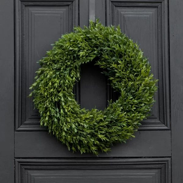 Boxwood Everyday All Seasons Summer Front Door 18" Polyester Wreath | Wayfair North America