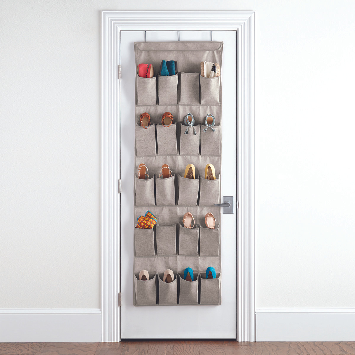 20-Pocket Eco-Fabric Over the Door Shoe Bag | The Container Store