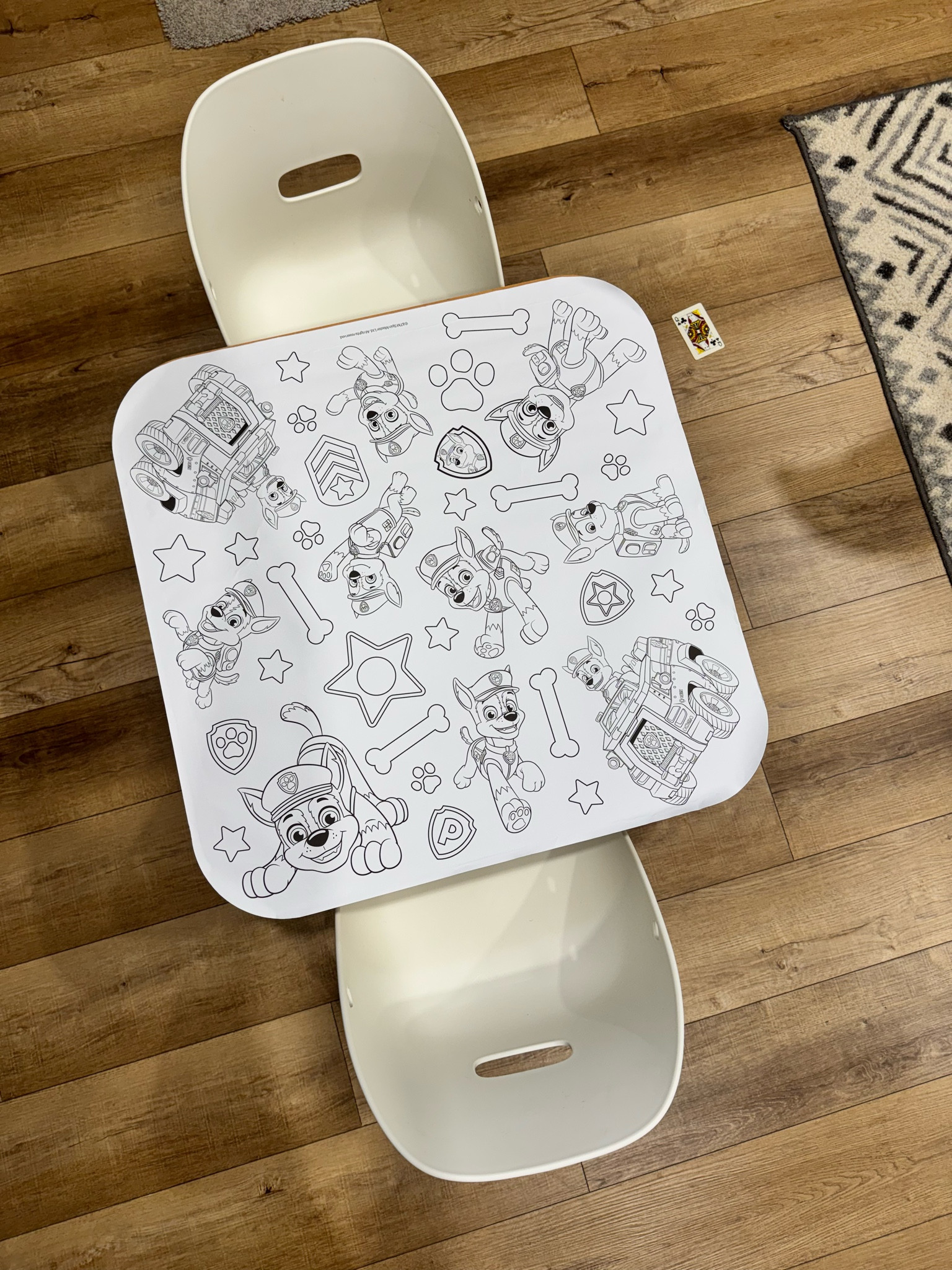 we have been loving our Lalo play table & the big coloring sheets!