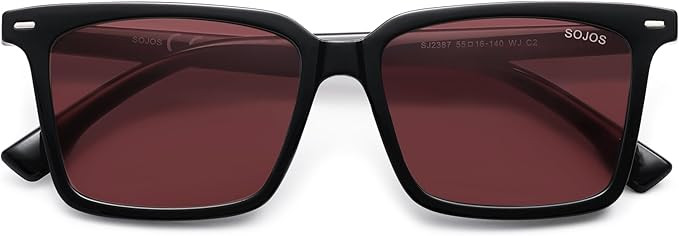SOJOS Trendy Polarized Square Sunglasses Womens Men Retro Vintage 90s Sun Glasses SJ2387 | Amazon (US)