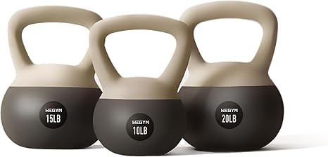 Soft Kettlebells with Cushioned Impact-Resistant Base and Anti-Slip, Wide-Grip Handle for Home Wo... | Amazon (US)