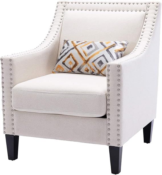 Dolonm Accent Chair with Arms Mid Century Modern Decorative Side Chair Upholstered Reading Chair ... | Amazon (US)