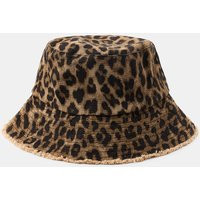 Zara - Animal Print Bucket Hat - Leopard - M - Woman | Zara US