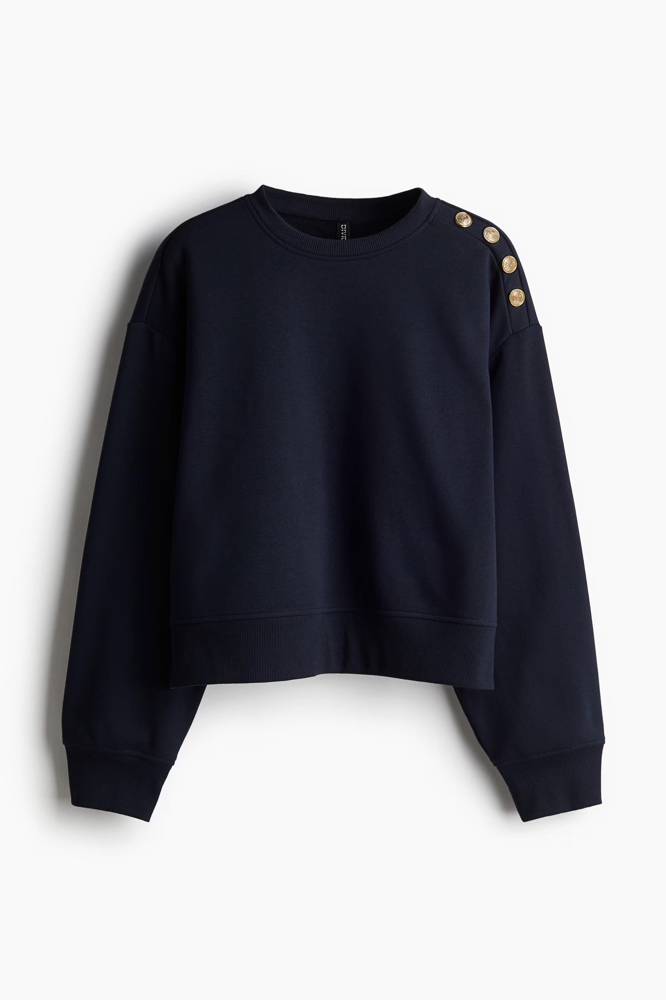 Button-Detail Sweatshirt | H&M (US + CA)