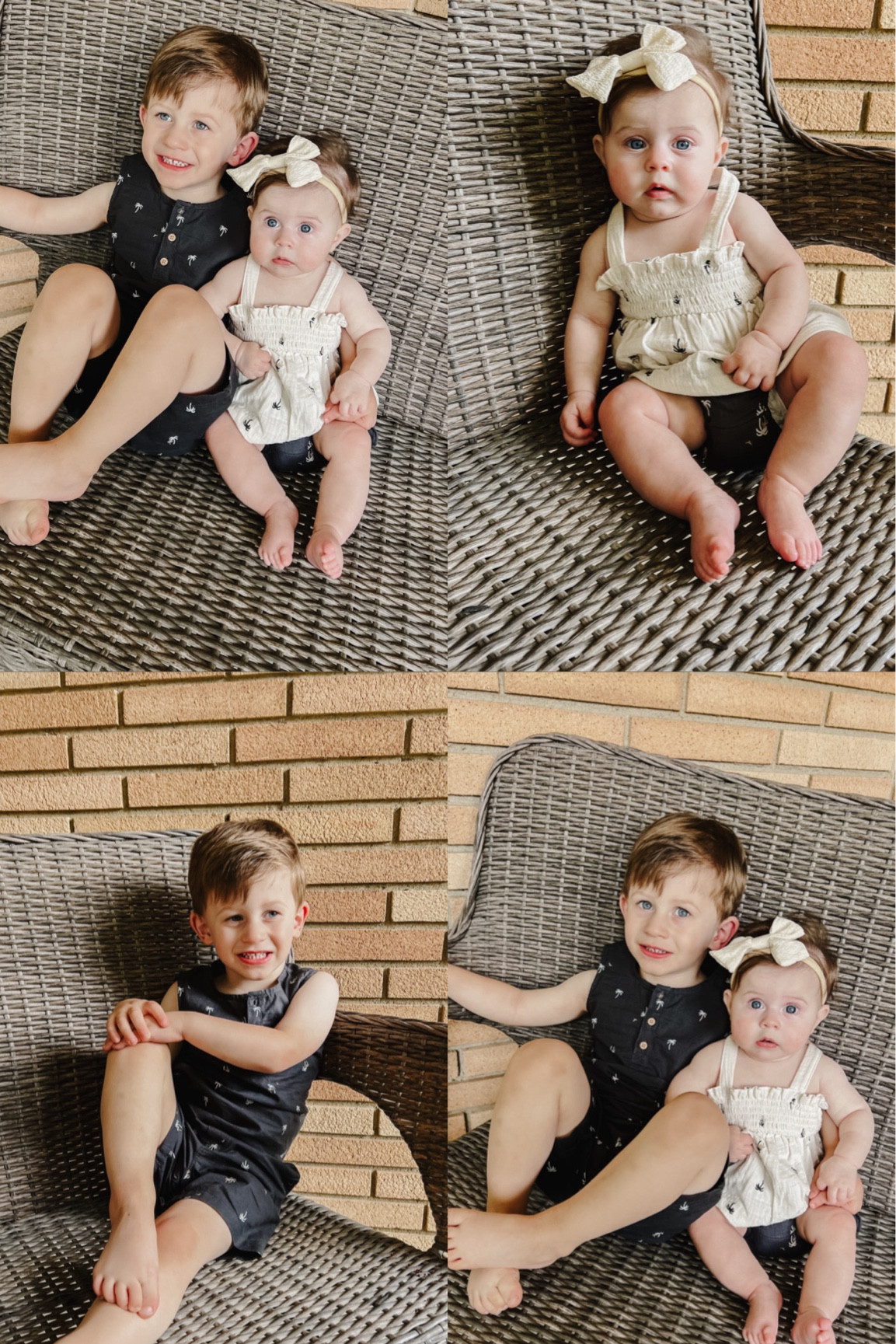 These two have my whole heart! These matching outfits are just the absolute cutest for the summer! 🤍 

Walmart baby outfits, carters baby outfits, sibling matching outfits, sibling outfits, carters, carters baby, baby OOTD, brother and sister, summer baby finds 

#LTKFamily #LTKBaby #LTKKids