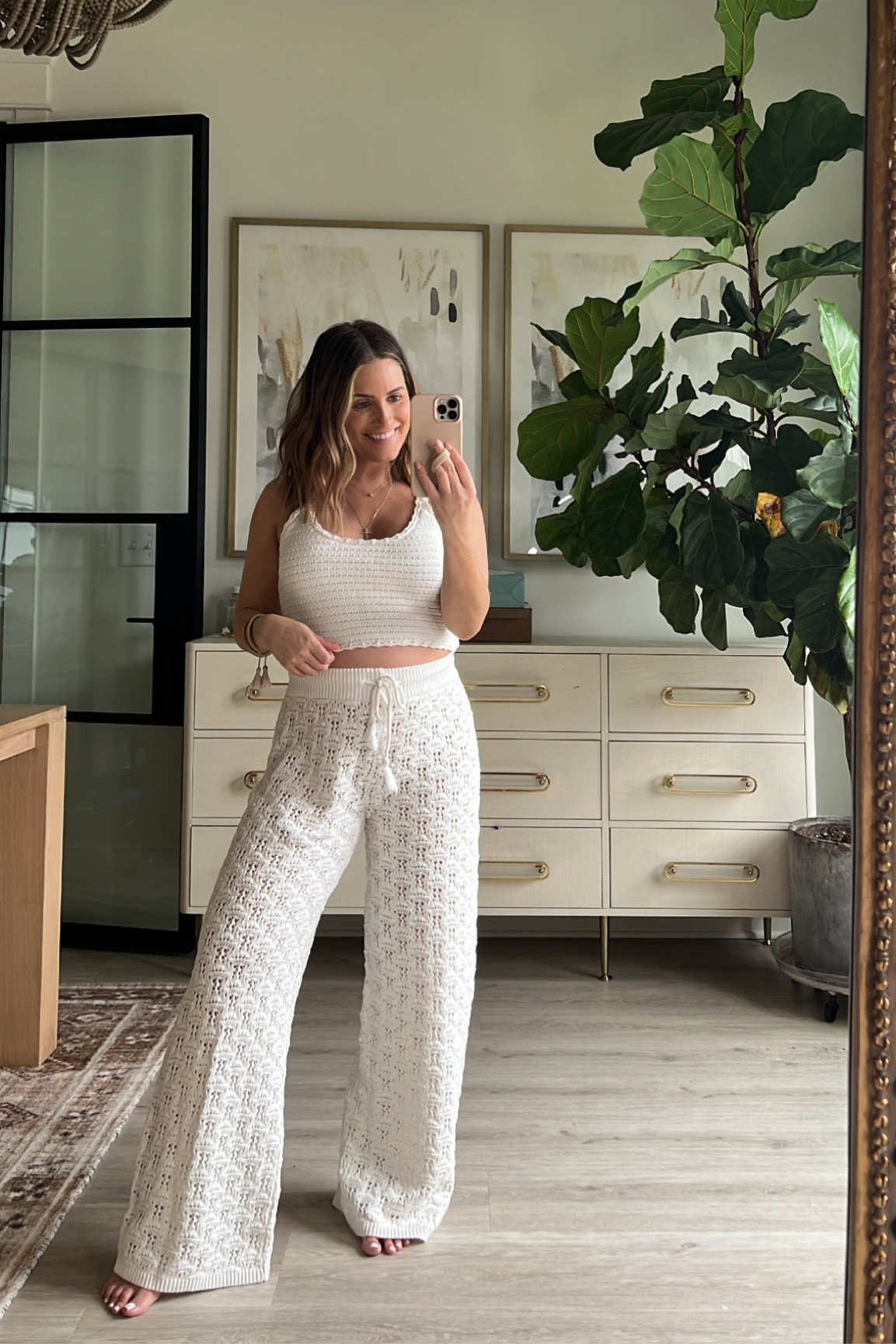 Wearing medium in coverup pants, small in top (seems big, should have gotten xs in top) // currently 27 weeks pregnant // beach, vacation, crochet, maternity // swimsuit // 

#LTKswim #LTKbump #LTKunder50