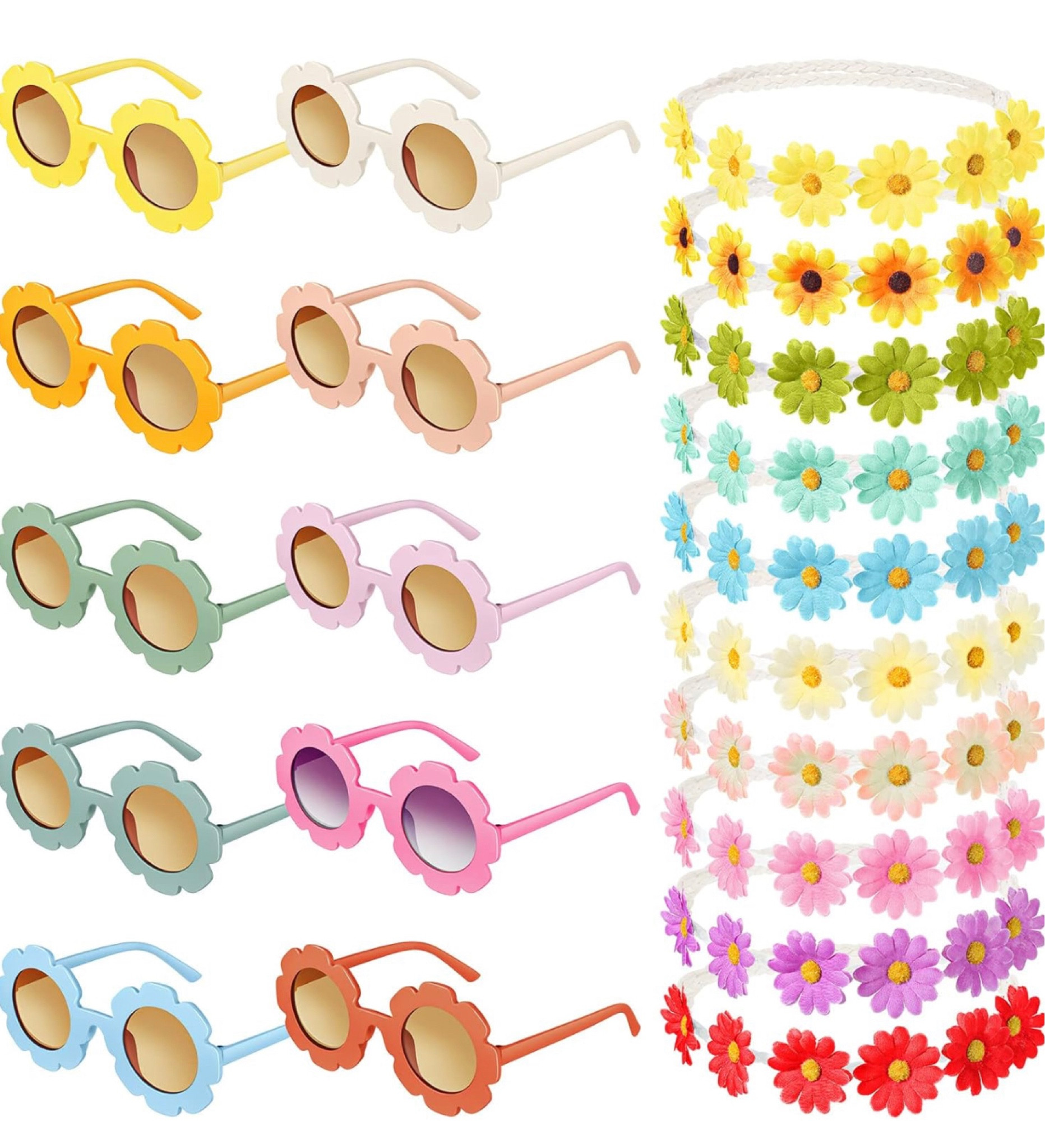 What's cute fun and cause sufficient ? These super cute  glasses with matching flower headbands were the light of the party all the kids and even adults got loved these. I added a little razzle-dazzle by adding personalized name beads along the side which were a hit making each kid feel extra special . 

#LTKGiftGuide #LTKparties #LTKkids