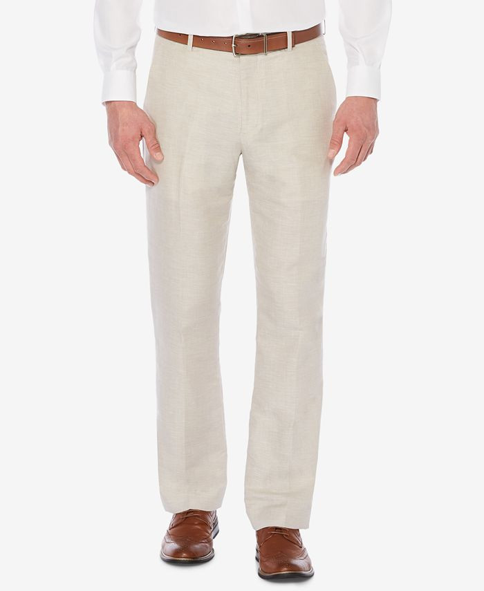 Men's Classic-Fit Linen Blend Herringbone Pants | Macys (US)