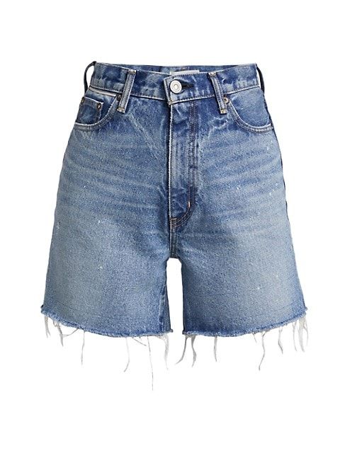 Burlingame High-Rise Distressed Jean Shorts | Saks Fifth Avenue
