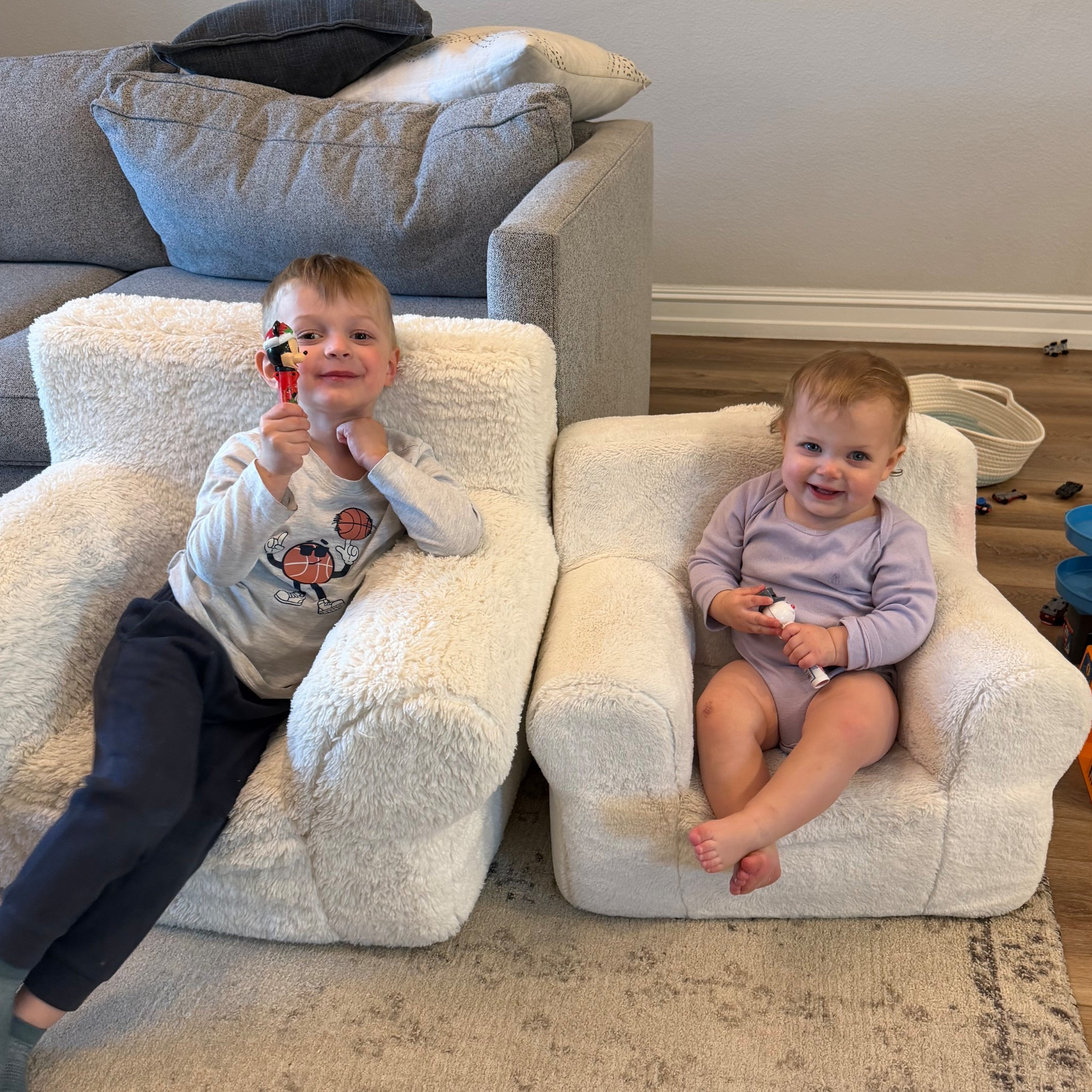 My first chairs! Finally she’s big enough for our PB Kids chair. 

#LTKKids