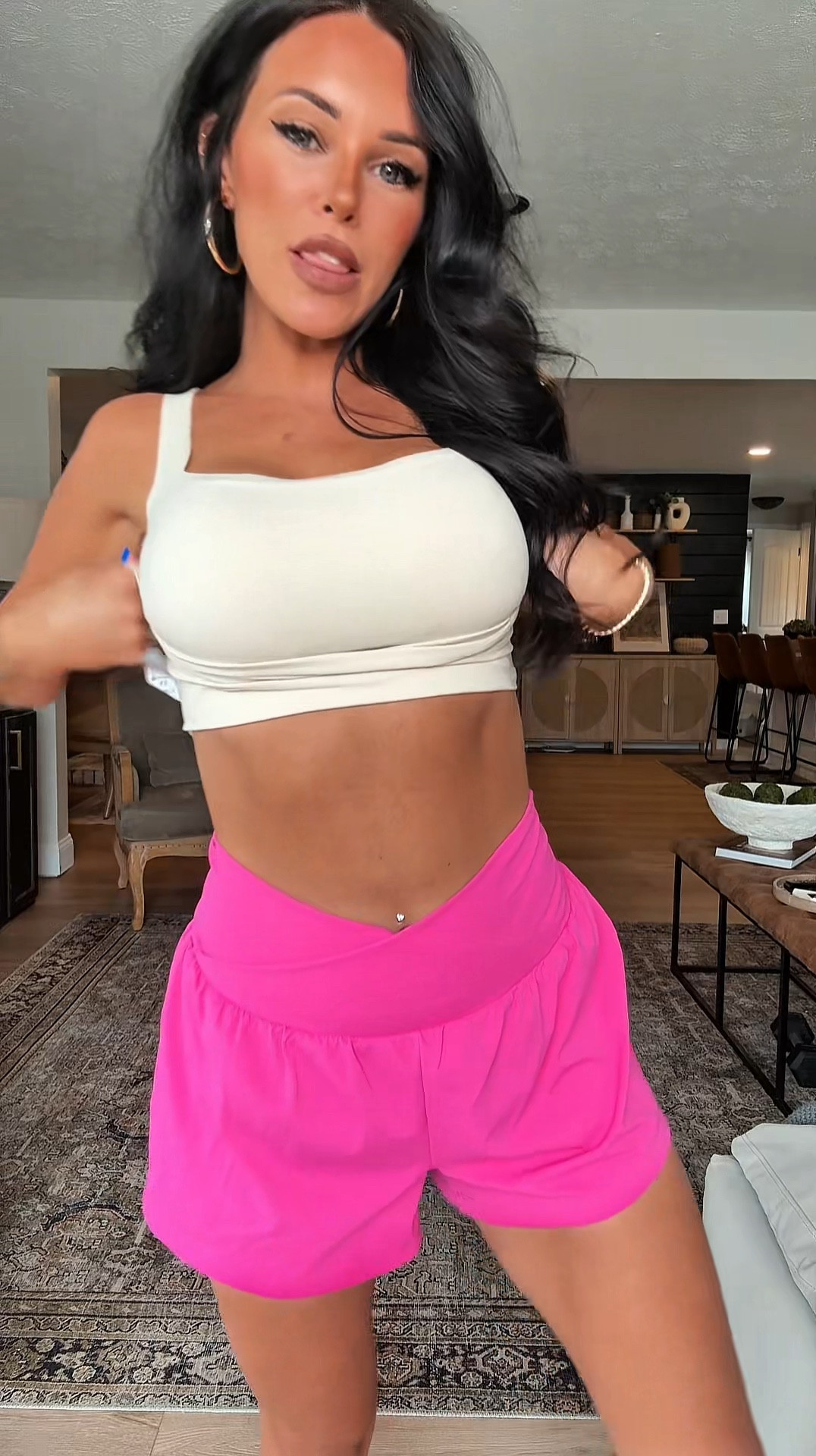 These shorts are one of my favorite summer finds! ☀️ The SoftlyZero fabric is incredibly soft, lightweight, and cool to the touch, and I love that they have built-in shorts underneath for extra coverage. The crossover waistband is so flattering, and the pockets are actually functional (which is always a win 🙌).

For reference, I’m 5 ft and 105 lbs and wearing my usual size. Perfect for walks, errands, workouts, or just staying comfortable while chasing kids around all summer long!

Linked in my LTK 🤍#LTKFinds
#HalaraStyle
#MomStyle
#SummerOutfits
#AthleisureWear

#LTKmomlife #LTKootd #LTKgrwm