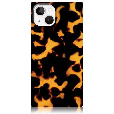 Flaunt Square iPhone Pop iPhone 16e/iPhone 15/iPhone 14/iPhone 13 Cell Phone Case with MagSafe - Tortoise Shell Black/Brown | Target
