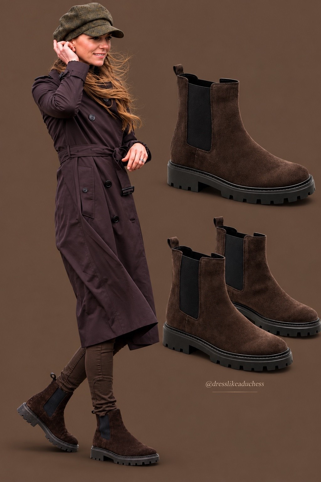 Kate Middleton wearing Massimo Dutti Chelsea boots