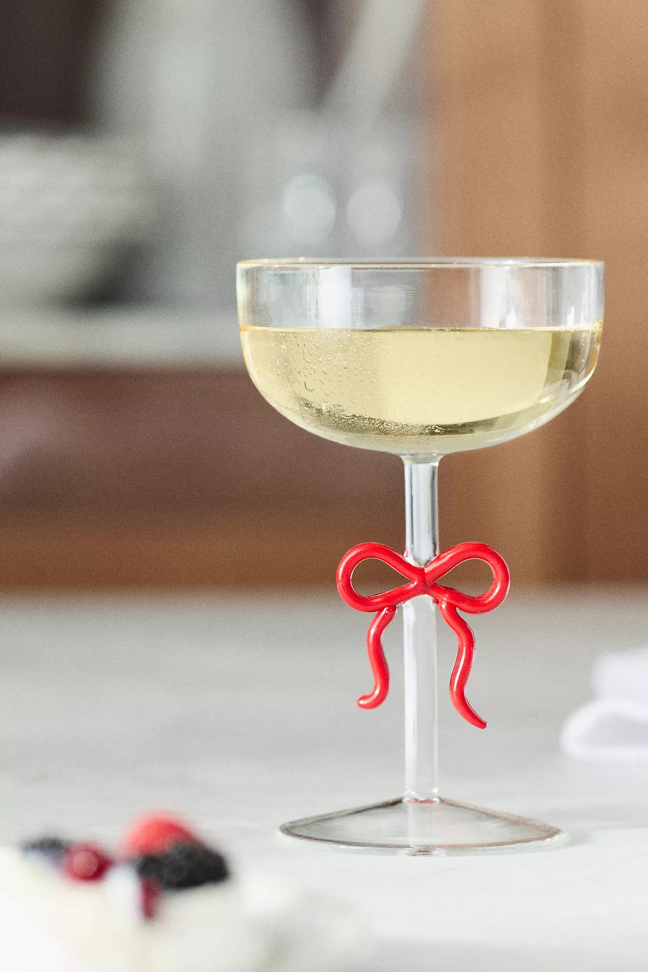 Benedita Bow Coupe Glass | Anthropologie (US)