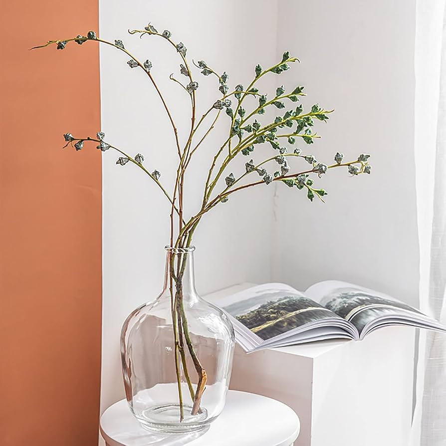 HEWEGO Clear Large Glass Vase,Balloon Glass Jug Vases for Farmhouse,Tabletop Centerpiece Decorati... | Amazon (US)