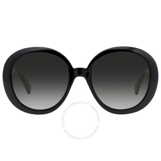 Gucci Grey Round Ladies Sunglasses GG0712S 001 55 | Jomashop.com & JomaDeals.com