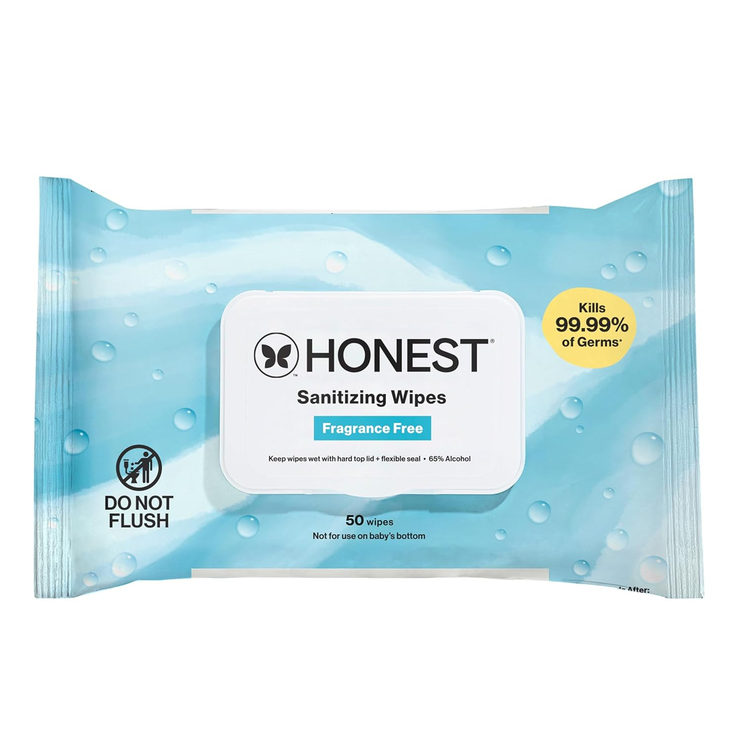 The Honest Company Fragrance-Free Sanitizing Alcohol Wipes, Antibacterial Safe for Hands, Kills 9... | Amazon (US)