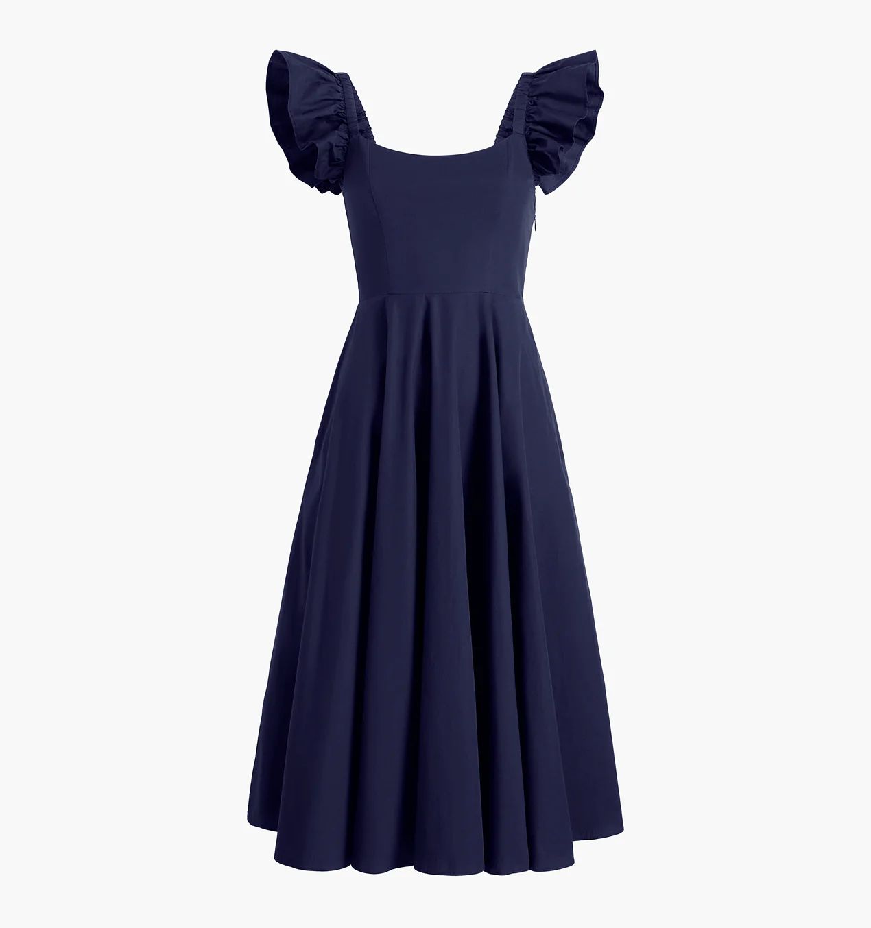 The Daphne Dress - Navy Cotton | Hill House Home