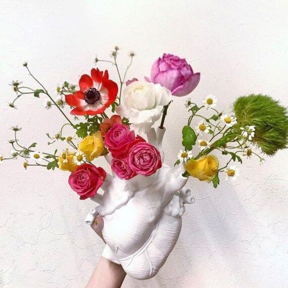 Anatomical Heart Vase Cardiologist Vase Dried Flower Vase | Etsy | Etsy (US)