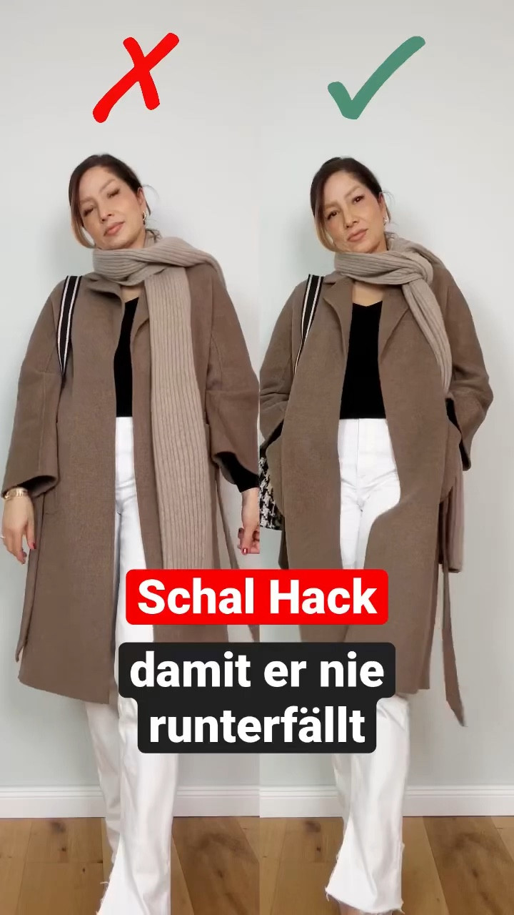 Schal Hack, damit er nie runterfällt 🧣

#LTKeurope #LTKstyletip #LTKSeasonal