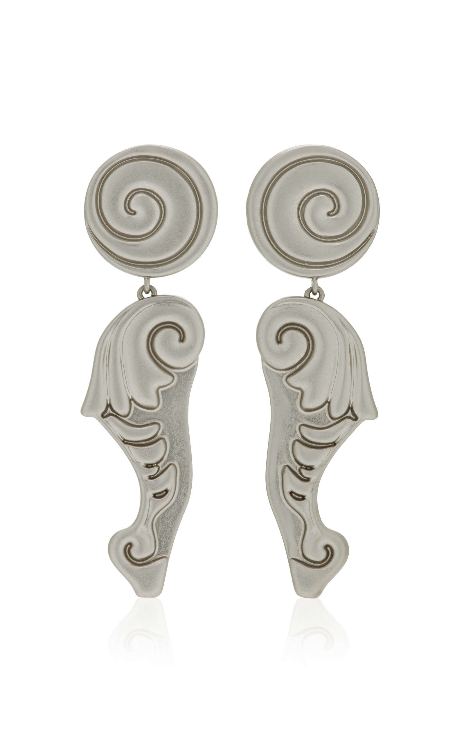 Sirena Rhodium-Plated Earrings | Moda Operandi (Global)