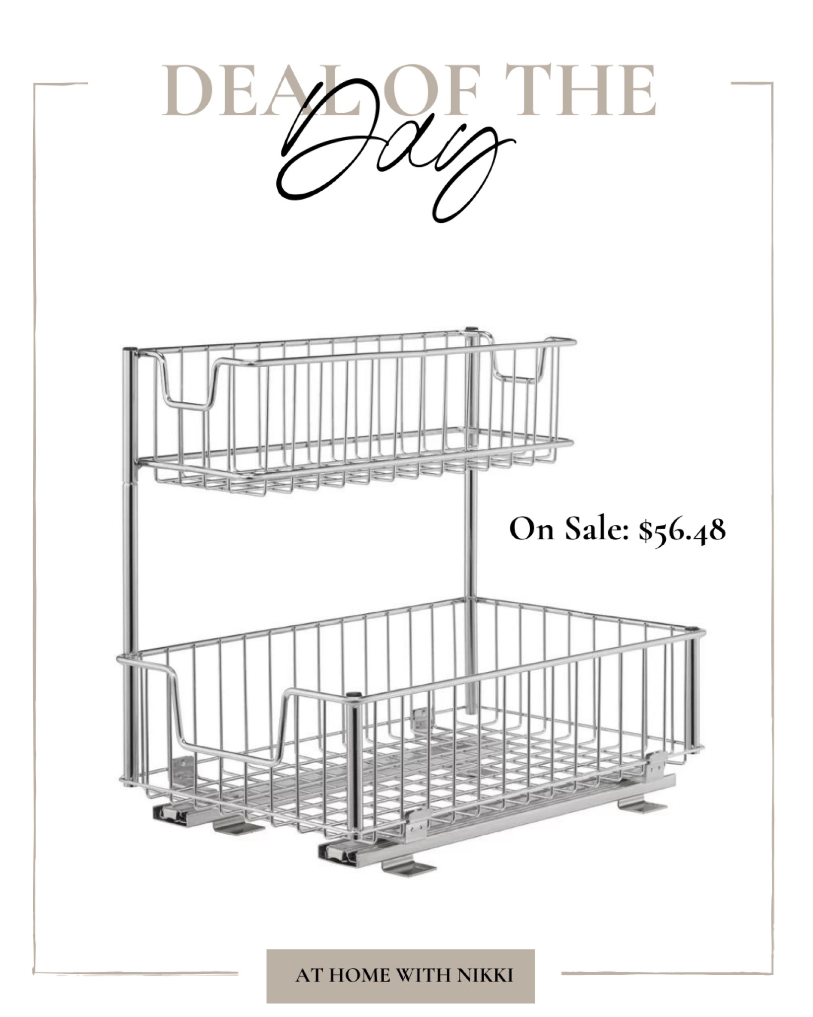 What does it look like under your kitchen sink right now? Is it a cleaning product graveyard? If so, you aren’t alone.

Using organizers like this mountable drawer pull out along with paring back your cleaning supplies to only having the essentials can help eliminate under sink chaos! 

#LTKstyletip #LTKhome #LTKsalealert