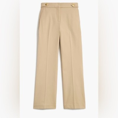 J CREW CROPPED WIDE LEG SAILOR PANTS NWOT SIZE 4 LIGHT KHAKI | eBay US