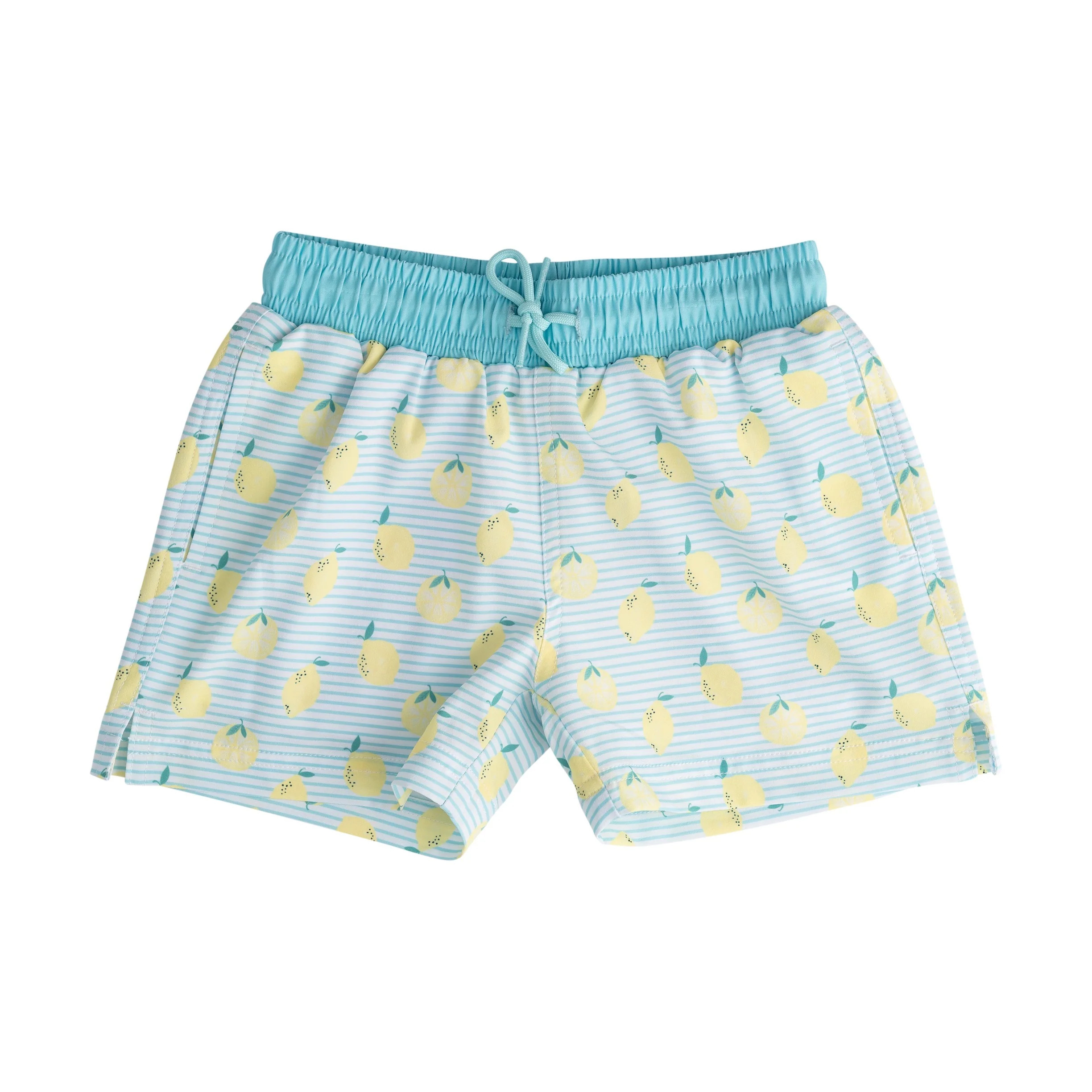 Boys' Boogie Board Swim Trunks Lemon Stripe Print | PRODOH