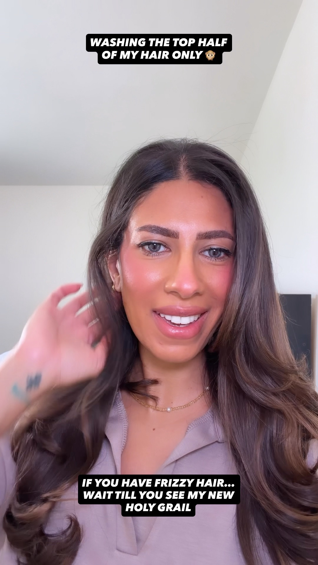 Washing the top half of my hair because it was so greasy, no amount of dry shampoo or restyling mist would’ve helped!

#LTKBeauty #LTKselfcare #LTKgrwm