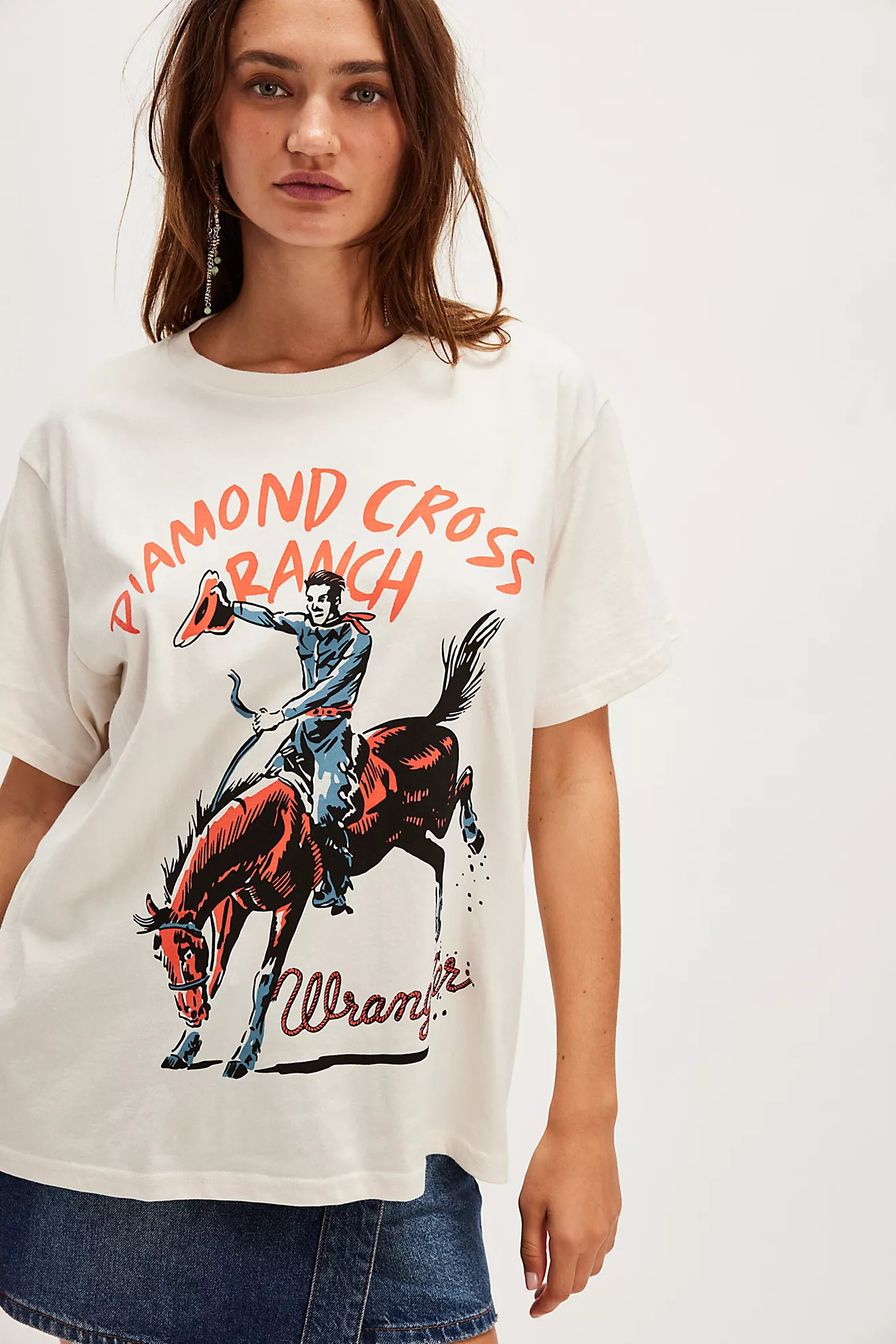 Wrangler x Diamond Cross Ranch Rodeo Tee | Free People (Global - UK&FR Excluded)