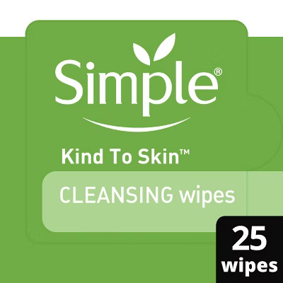 Unscented Simple Kind to Skin Cleansing Facial Wipes - 25ct | Target