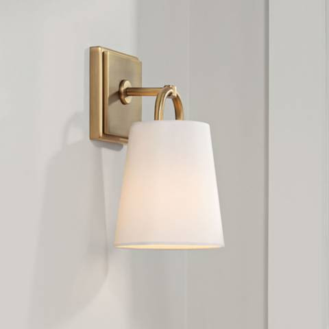 Capital Brody 11" High Aged Brass Wall Sconce - #6645A | Lamps Plus | Lamps Plus