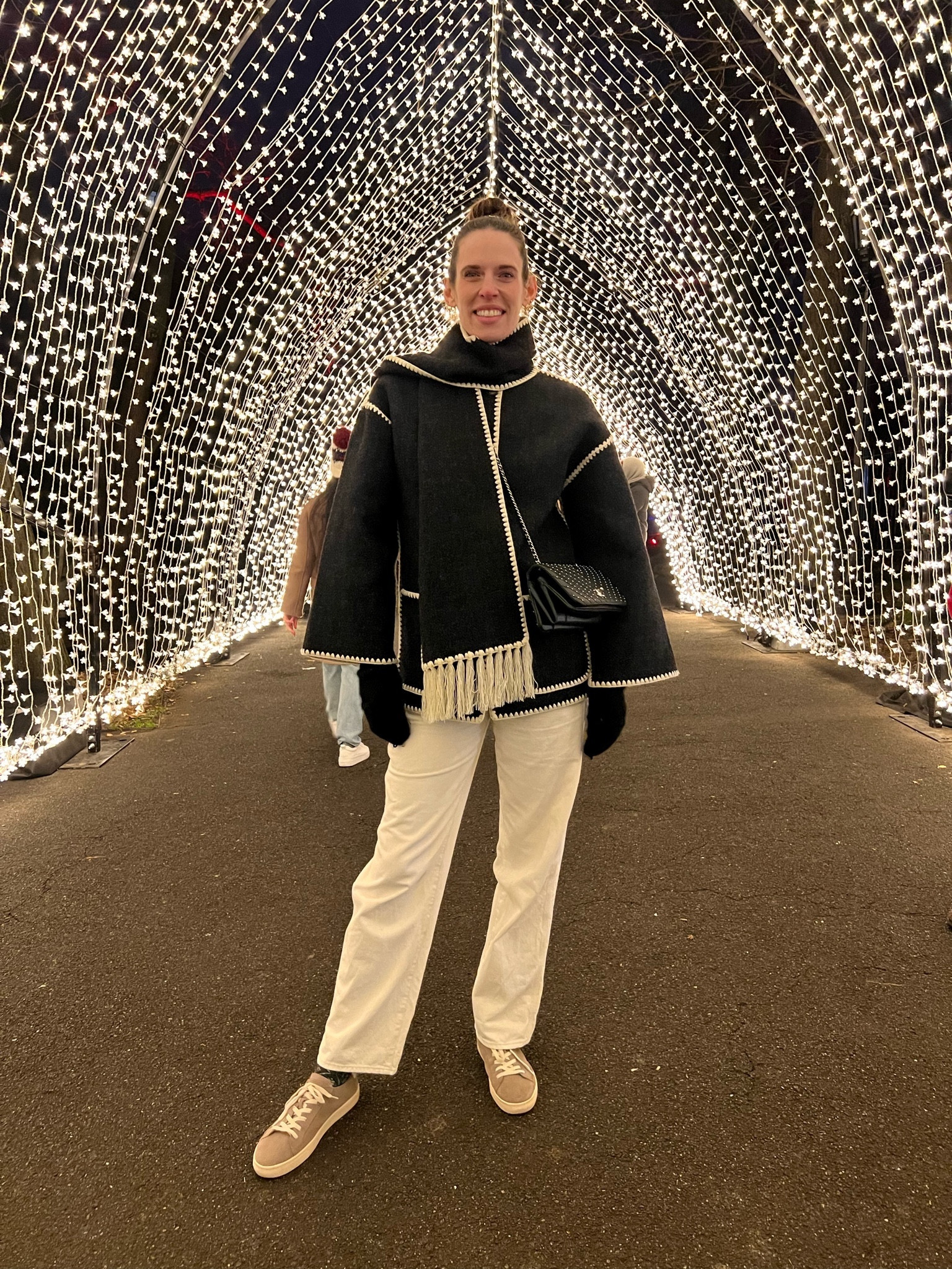 Cozy post Christmas outfit for walking around nyc. Love the built in scarf. 

#coat #scarfcoat

#LTKbump #LTKSeasonal #LTKstyletip
