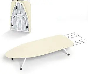 Metal Small Ironing Board Tabletop 31x12, RAINHOL Countertop Mini Iron Board Foldable with Cotton... | Amazon (US)