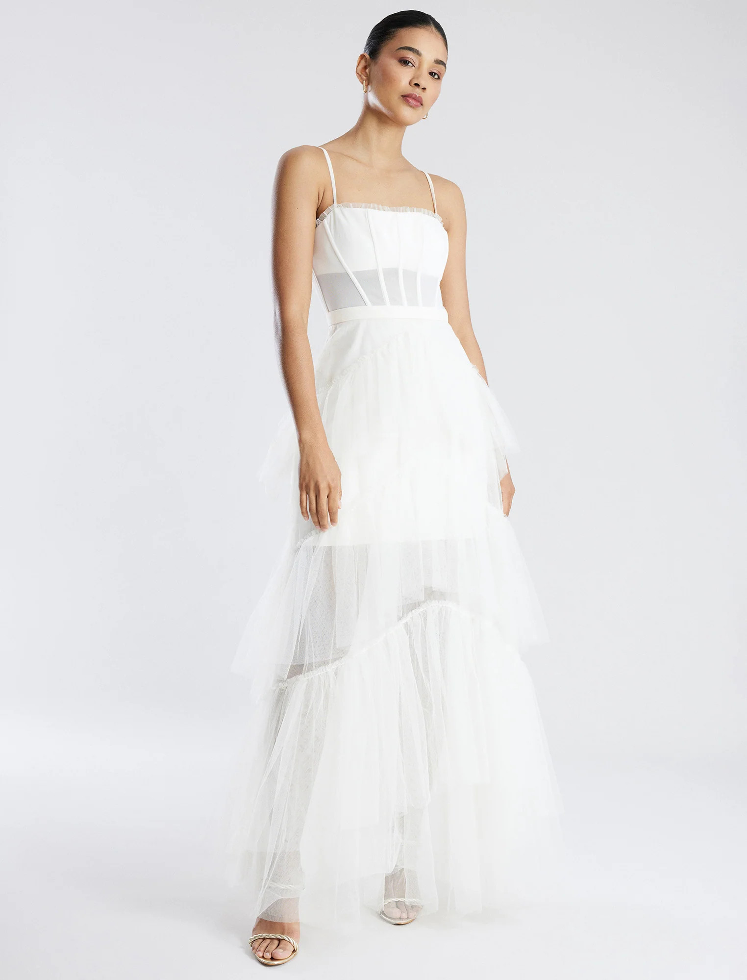 Gardenia Oly Tulle Evening Gown | Dresses | BCBGMAXAZRIA | BCBG Max Azria 